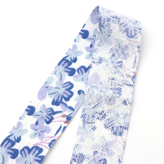 polyester+lace floral lace webbing 38mm(1-1/2