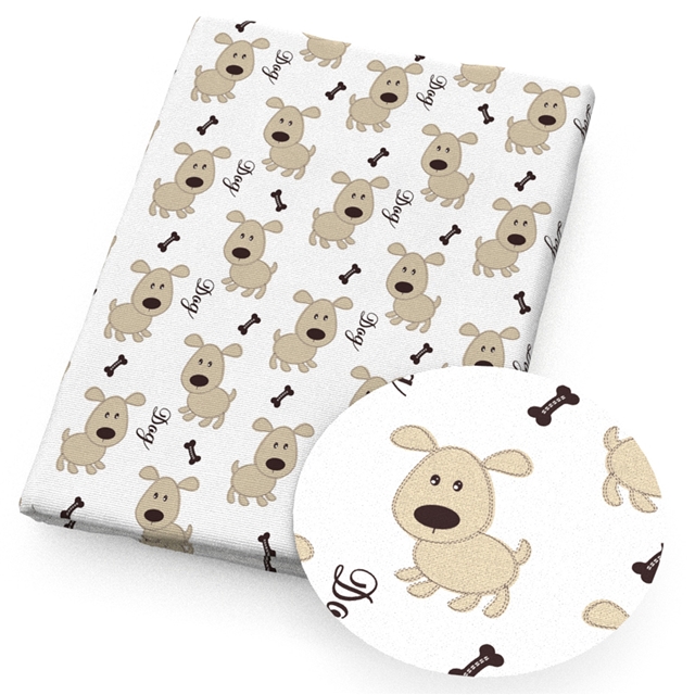 polyester cotton animals series polyester cotton fabric set (6 pcs/set) polyester cotton fabric,50*45cm(19.7*17.7