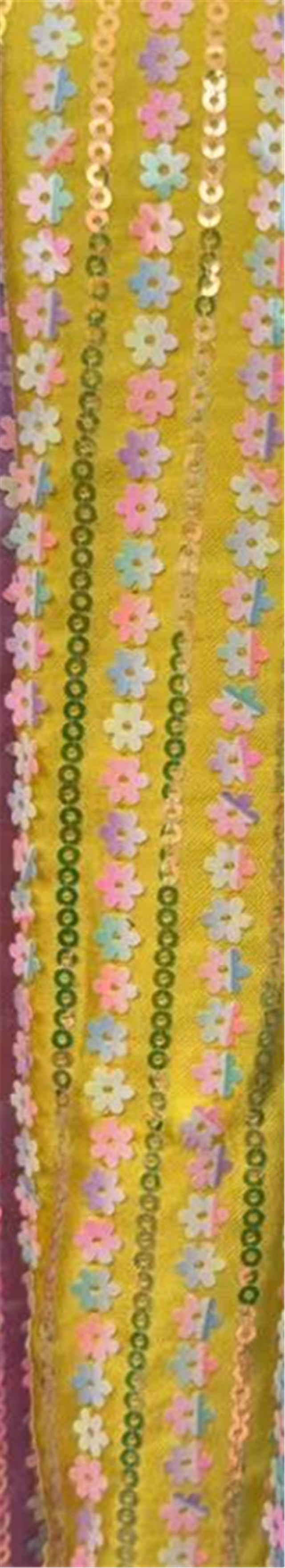 flower sequins fabric