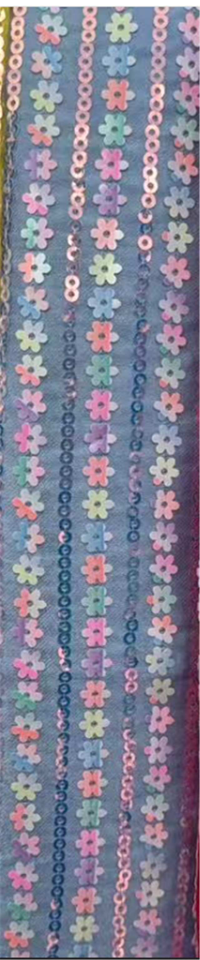 flower sequins fabric