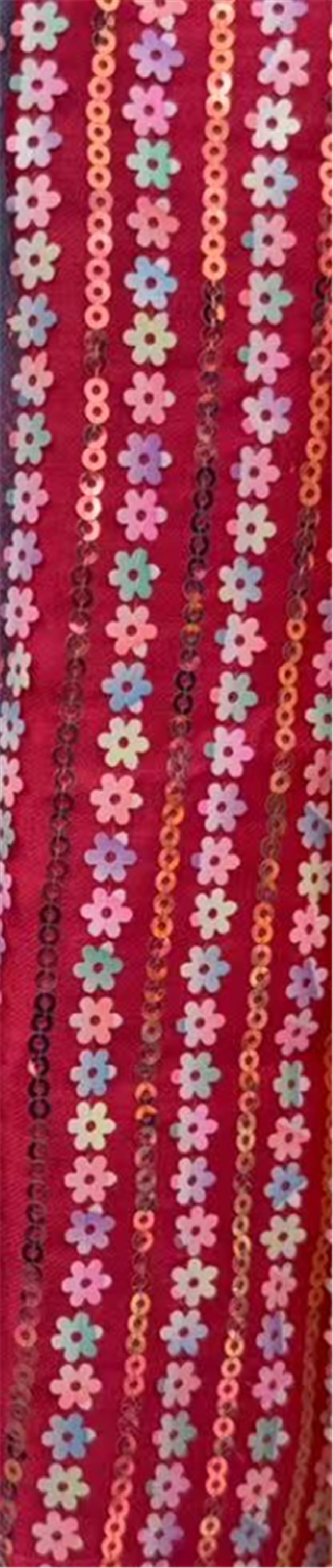 flower sequins fabric