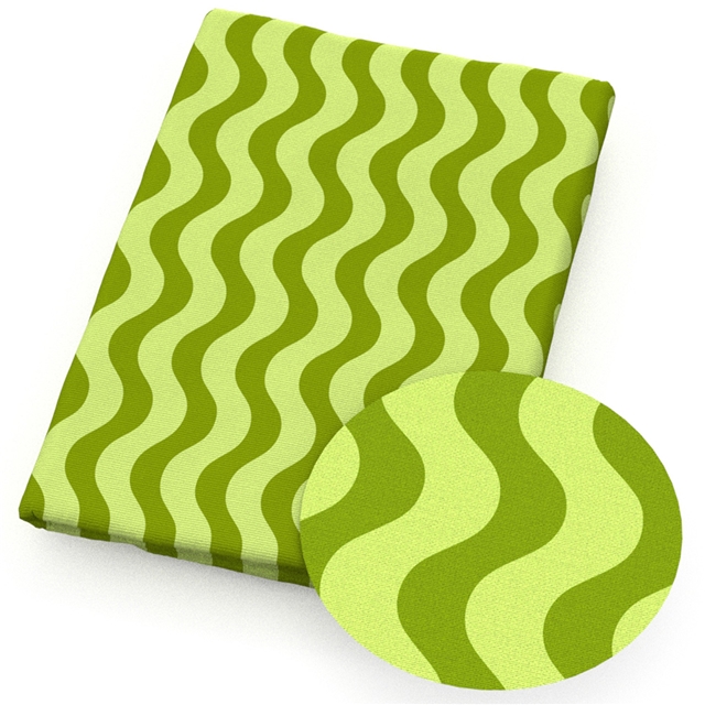 polyester cotton geometric kiwi series polyester cotton fabric set (6 pcs/set)