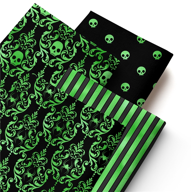 polyester cotton halloween series polyester cotton fabric set (4 pcs/set) polyester cotton fabric,50*45cm(19.7*17.7