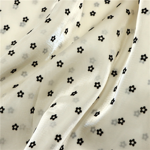 mesh velvet flower organza fabric 4#,beige,50*150cm(19.7*59.1
