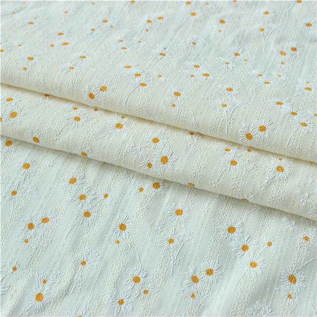 pure cotton offset printing daisy fabric