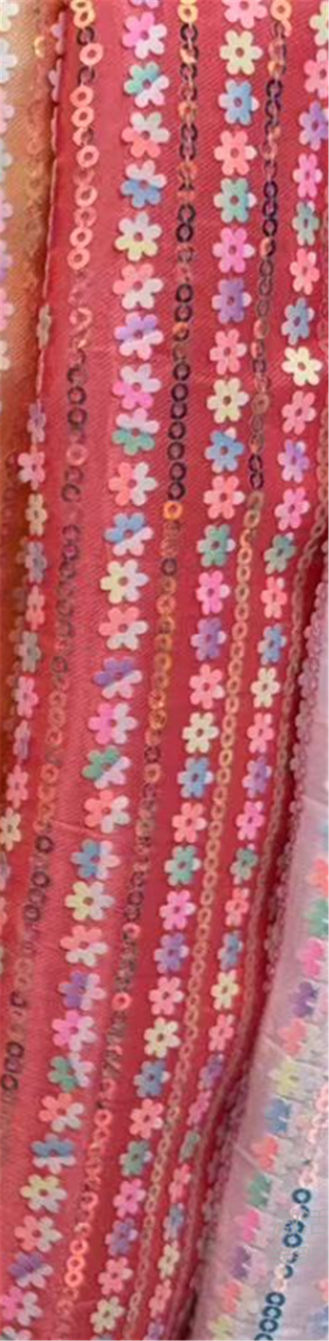 flower sequins fabric