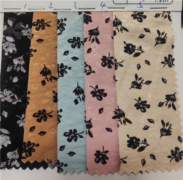 floral acetate velvet embossing polyester fabric