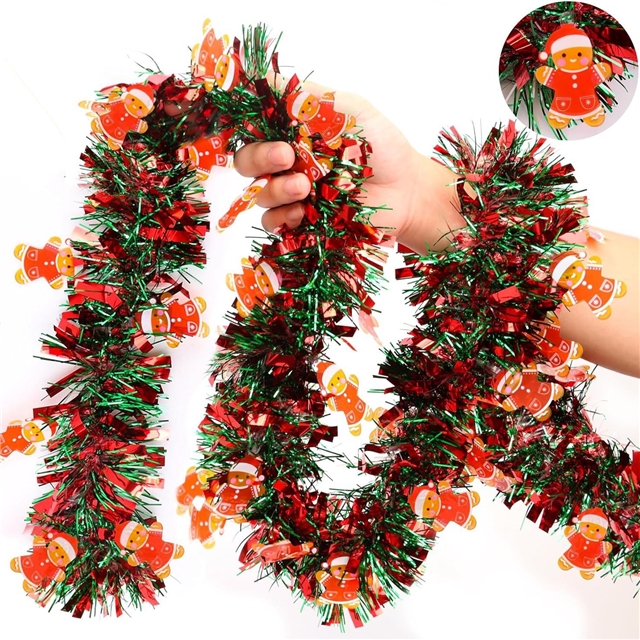 length: 2m plastic christmas day floral decorative strips