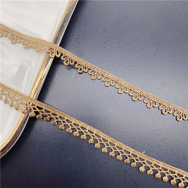embroidered heart rose petals gold thread lace