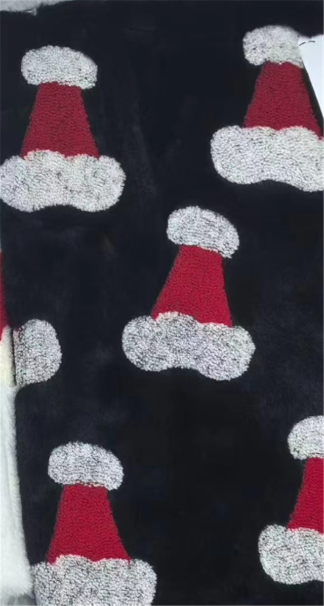 christmas hat velvet fabric