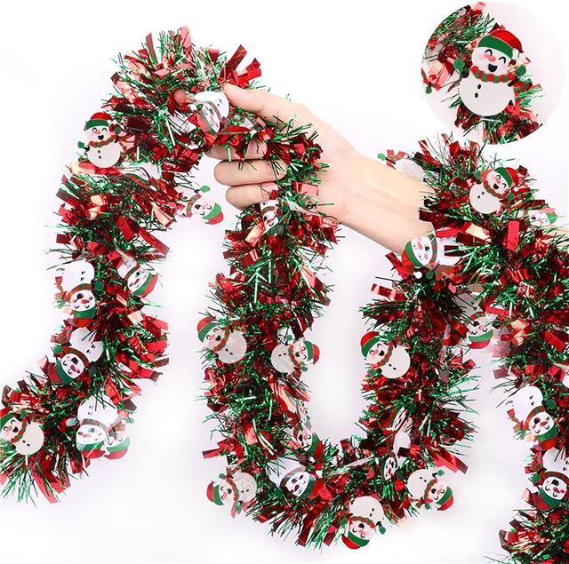 length: 2m plastic christmas day floral decorative strips