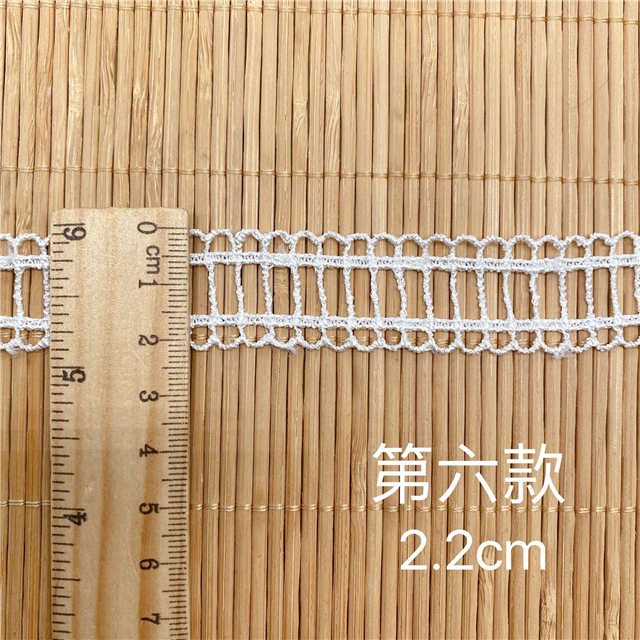 leaves double side stairs hollowed out polyester silk lace