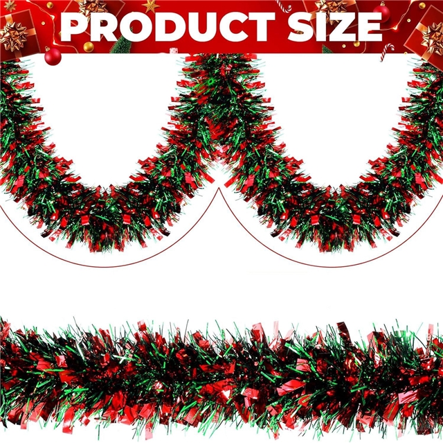 length: 2m plastic christmas day floral decorative strips