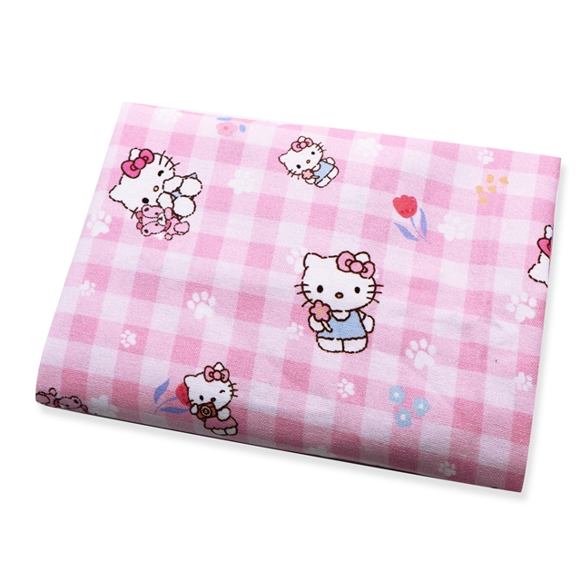 100% cotton hello kitty 100% cotton flannel digital printed fabric