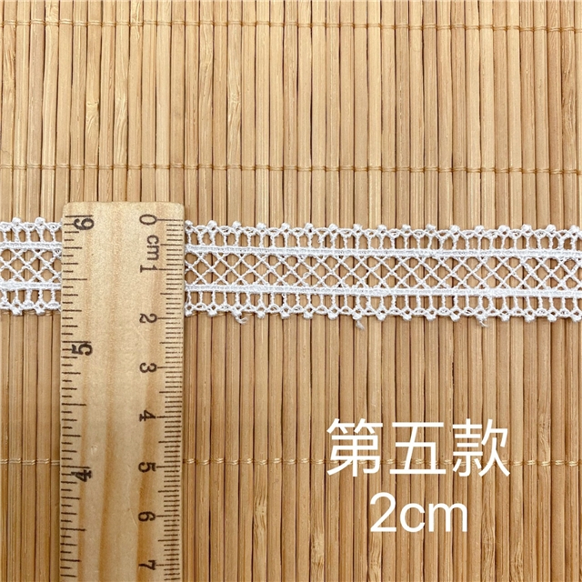 leaves double side stairs hollowed out polyester silk lace