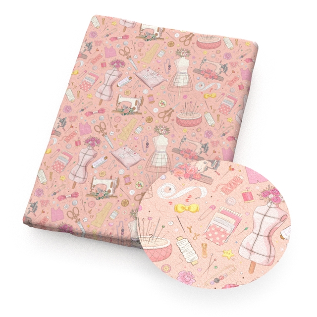 polyester cotton sewing tools series polyester cotton fabric set (4 pcs/set)