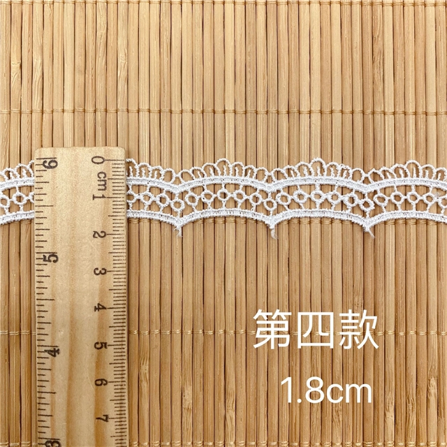 leaves double side stairs hollowed out polyester silk lace