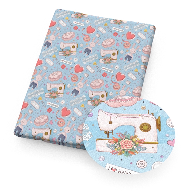 polyester cotton sewing tools series polyester cotton fabric set (4 pcs/set)