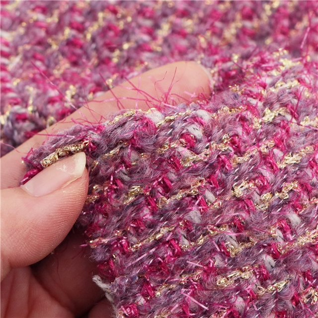 golden onion velvet yarn woven small fragrant fabric