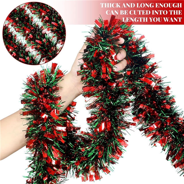 length: 2m plastic christmas day floral decorative strips