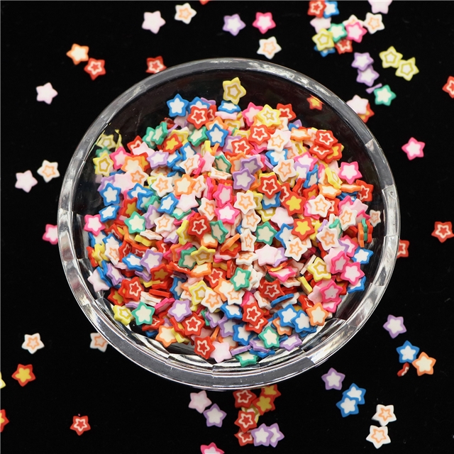 polymer clay Mix star series soft ceramic nail packaging filler