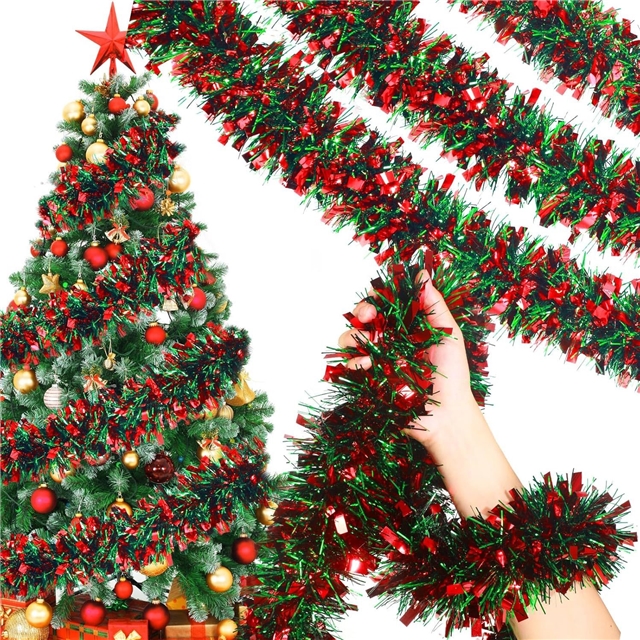 length: 2m plastic christmas day floral decorative strips