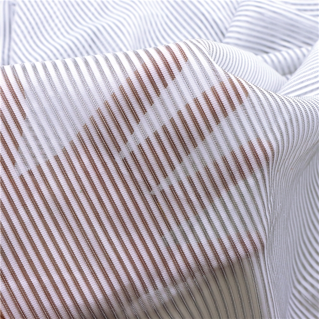 4 ways gold and silver striped knitted fabric