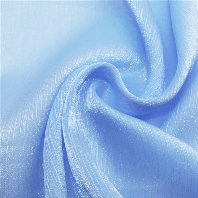 plain shimmering ice flower wrinkled organza fabric 12#,50*150cm(19.7*59.1