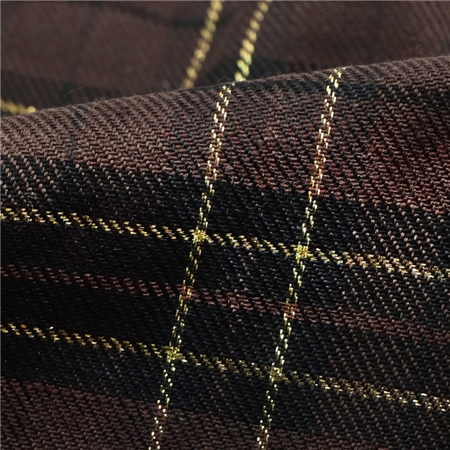 plaid yarn-dyed fabric