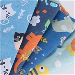 animal series printed cotton linen