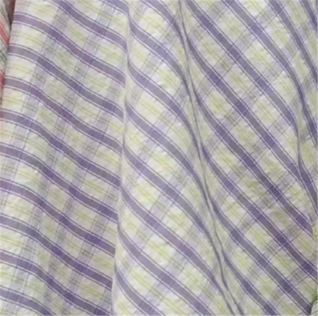 plaid yarn dyed fabric 