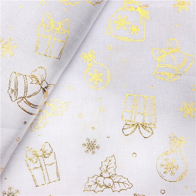 hot stamping gift snowflake christmas ball bamboo fiber fabric