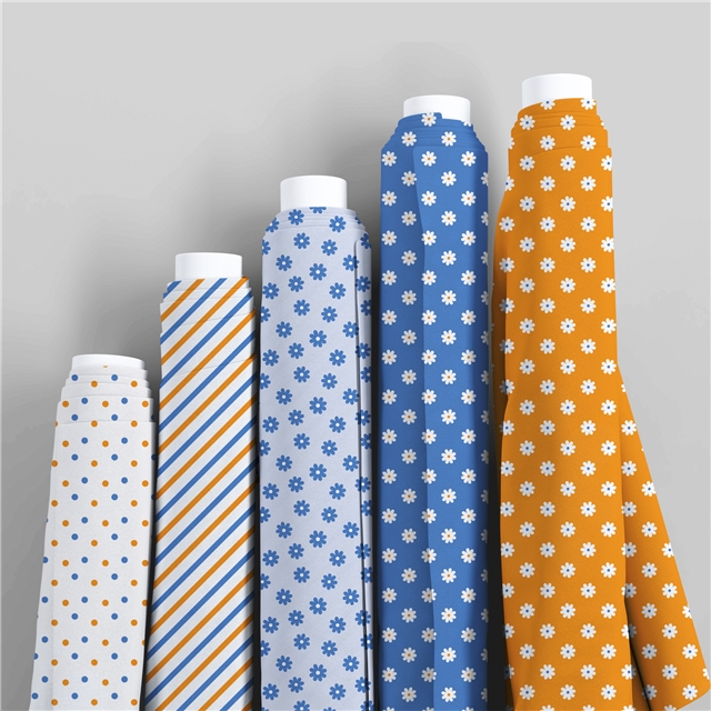 polyester cotton geometric flower series polyester cotton fabric set (12 pcs/set) polyester cotton fabric,50*45cm(19.7*17.7