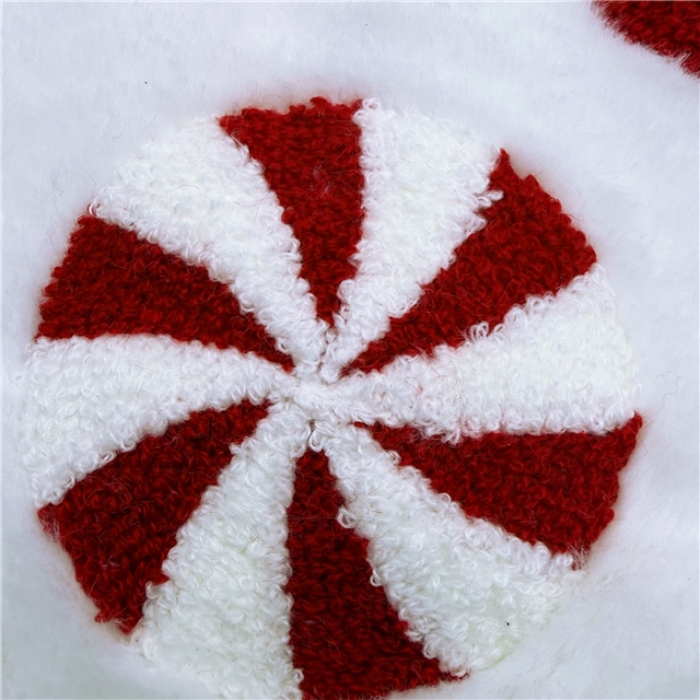 christmas crutch candy velvet fabric