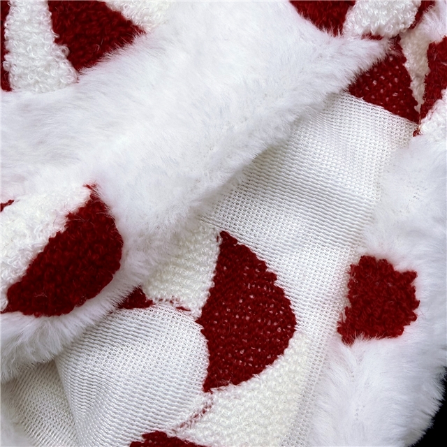 christmas crutch candy velvet fabric