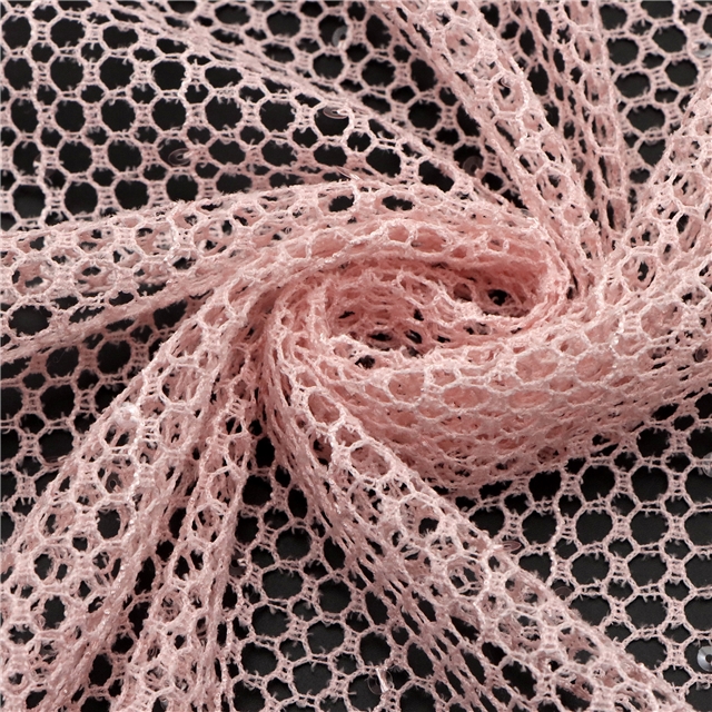 sequin hollow mesh fabric