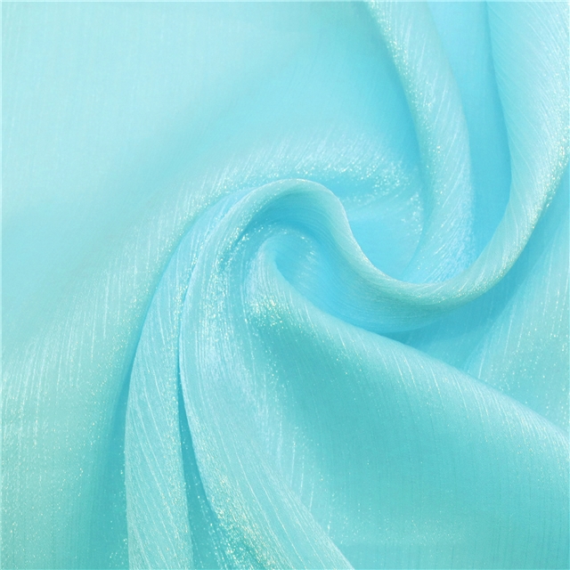 plain shimmering ice flower wrinkled organza fabric 51#,50*150cm(19.7*59.1