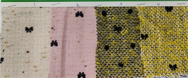 gold thread velvet dot bow woolen woven small fragrant fabric