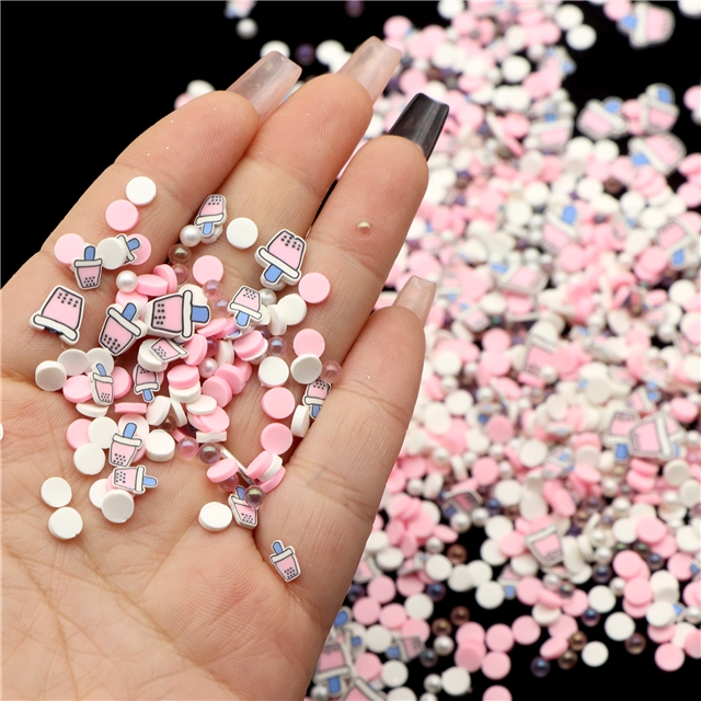 soft clay pink pearl milk tea cup with soft ceramic sliced packaging filling material