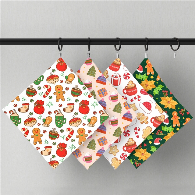 polyester cotton christmas series polyester cotton fabric set (10 pcs/set) polyester cotton fabric,20*20cm(7.9*7.9