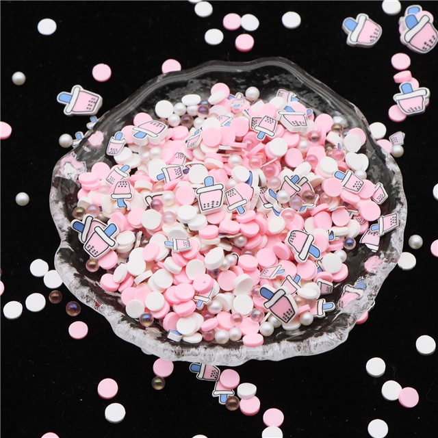 soft clay pink pearl milk tea cup with soft ceramic sliced packaging filling material