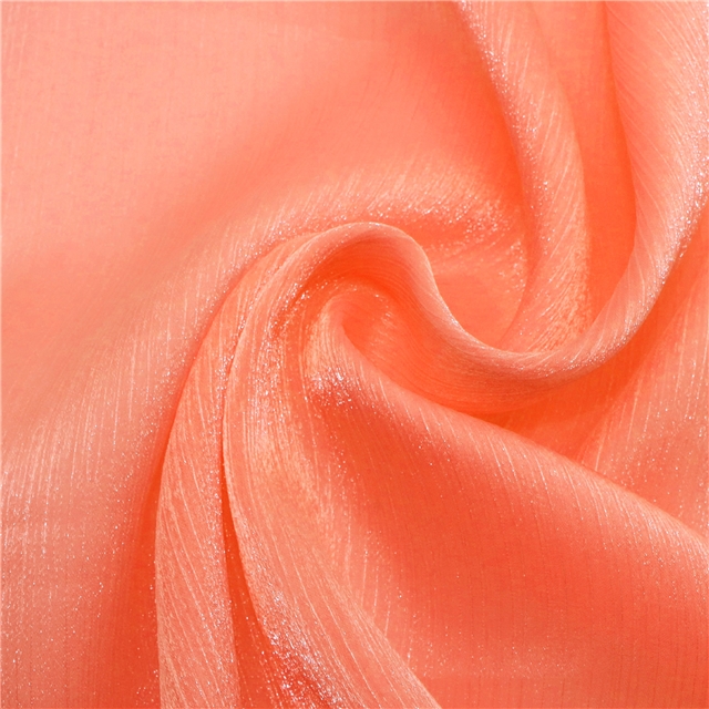 plain shimmering ice flower wrinkled organza fabric 52#,50*150cm(19.7*59.1