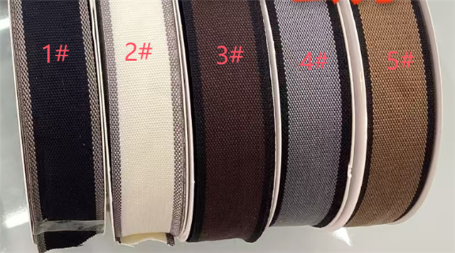 plain secondary color jacquard ribbon