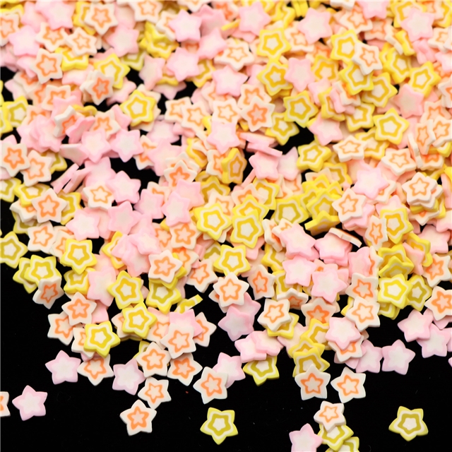 polymer clay Mix star series soft ceramic nail packaging filler