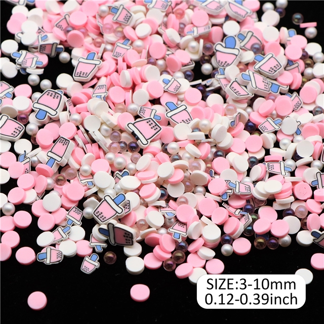 soft clay pink pearl milk tea cup with soft ceramic sliced packaging filling material