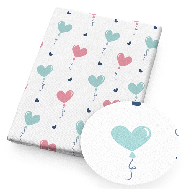 polyester cotton heart cat series polyester cotton fabric set (12 pcs/set) polyester cotton fabric,50*45cm(19.7*17.7