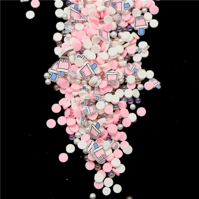 soft clay pink pearl milk tea cup with soft ceramic sliced packaging filling material