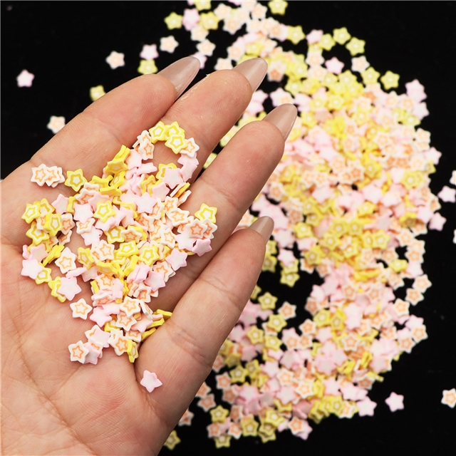 polymer clay Mix star series soft ceramic nail packaging filler