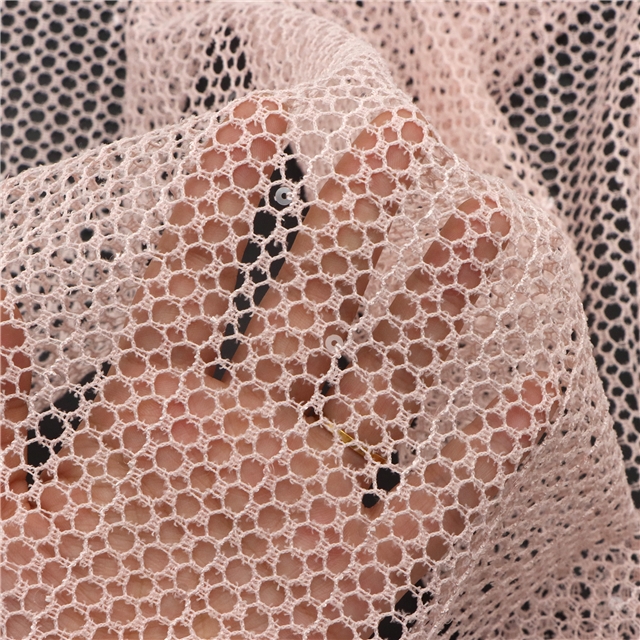 sequin hollow mesh fabric
