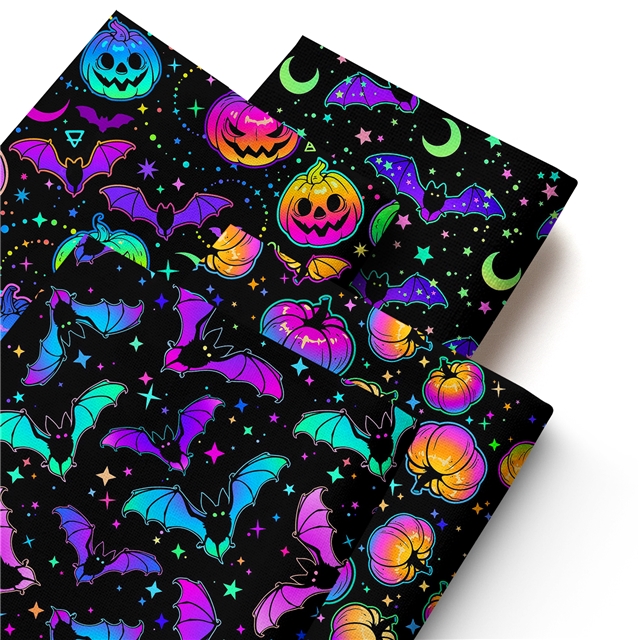 polyester cotton halloween series polyester cotton fabric set (4 pcs/set) polyester cotton fabric,50*45cm(19.7*17.7